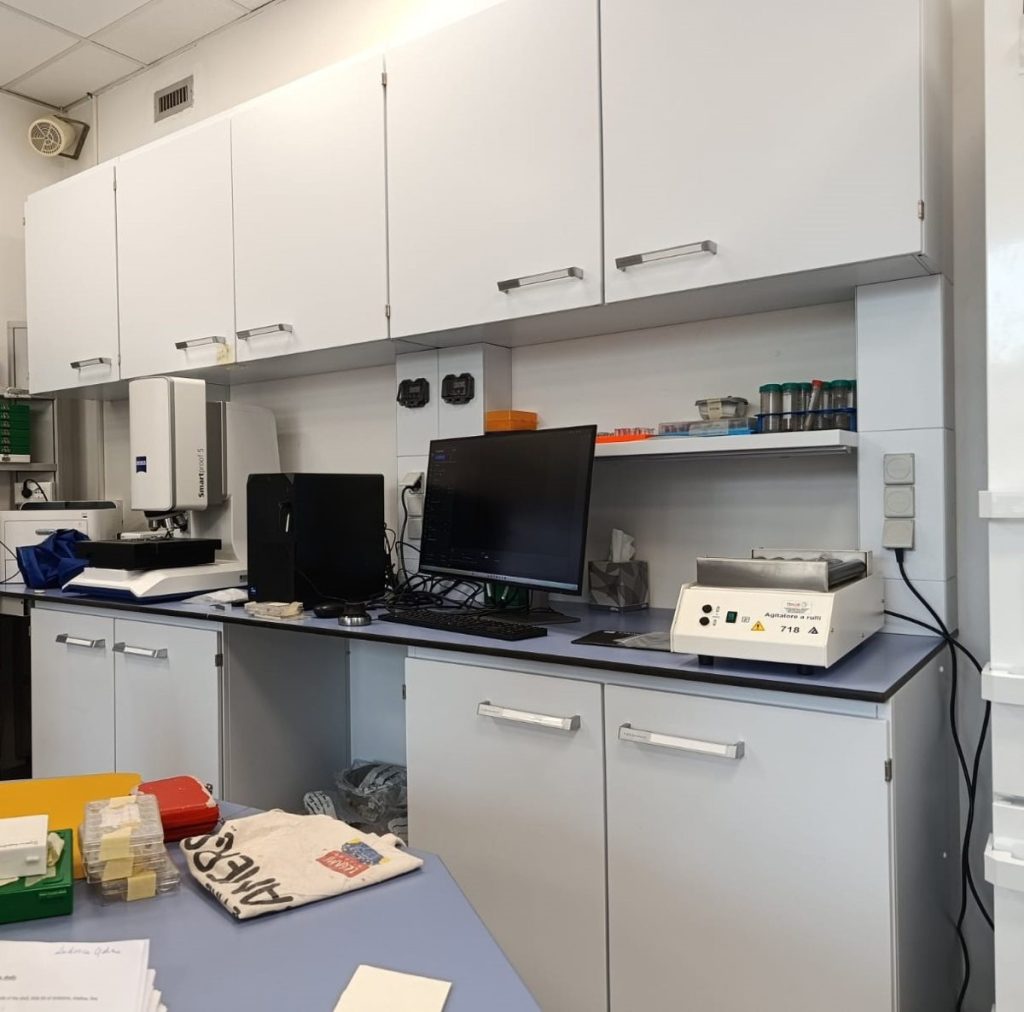Image analysis station.